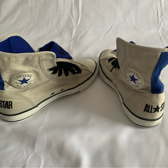 beige and blue converse - Picture 7 of 8